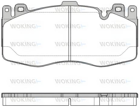 Набір гальмівних колодок для BMW 6, BMW 5, WOKING (P1642300)