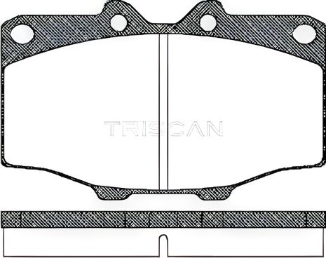 Комплект гальмівних колодок VW TARO, TOYOTA HILUX, 4WD, TRISCAN (811010034) Комплект гальмівних колодок VW TARO, TOYOTA HILUX, 4WD, TRISCAN (811010034)