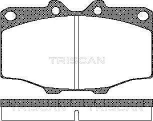 Комплект гальмівних колодок VW TARO, TOYOTA HILUX, TOYOTA 4, TRISCAN (811010034)