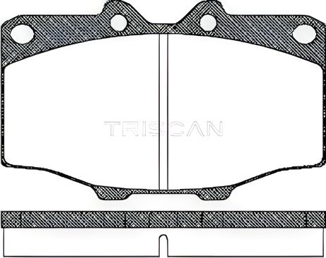 Комплект гальмівних колодок VW TARO, TOYOTA HILUX, 4WD, TRISCAN (811010034) Комплект гальмівних колодок VW TARO, TOYOTA HILUX, 4WD, TRISCAN (811010034)
