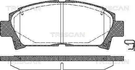 Комплект гальмівних колодок TOYOTA CALDINA, TOYOTA AVENSIS, TOYOTA CARINA, TRISCAN (811013014)