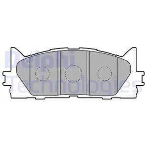 Комплект гальмівних колодок LEXUS ES, TOYOTA AURION, TOYOTA CAMRY, DELPHI (LP2169)