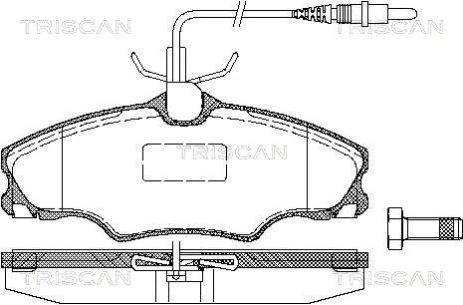 Комплект тормозных колодок PEUGEOT 406, TRISCAN (811028002)