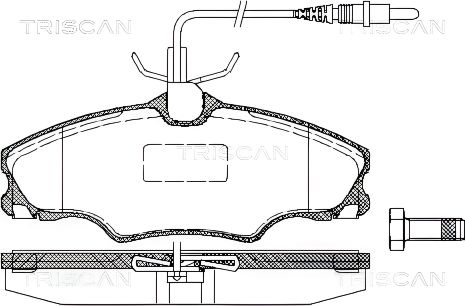 Тормозные колодки комплект PEUGEOT 406, TRISCAN (811028002) Тормозные колодки комплект PEUGEOT 406, TRISCAN (811028002)
