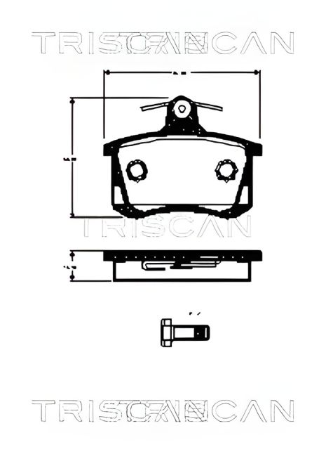 Гальмівних колодок комплект AUDI 90, AUDI QUATTRO, AUDI A4, TRISCAN (811029070) Гальмівних колодок комплект AUDI 90, AUDI QUATTRO, AUDI A4, TRISCAN (811029070)