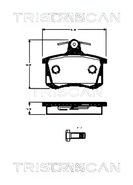 Гальмівних колодок комплект AUDI 90, AUDI QUATTRO, AUDI A4, TRISCAN (811029070) Гальмівних колодок комплект AUDI 90, AUDI QUATTRO, AUDI A4, TRISCAN (811029070)