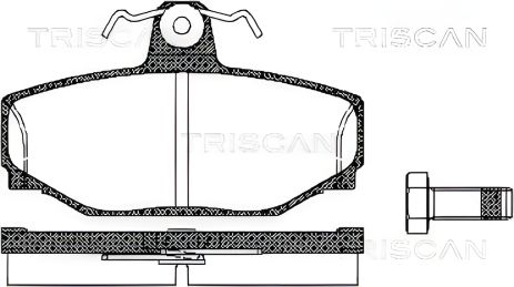Набор тормозных колодок VOLVO XC70, VOLVO 940, VOLVO C70, TRISCAN (811027919)