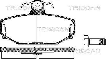 Комплект гальмівних колодок VOLVO XC70, VOLVO 940, VOLVO C70, TRISCAN (811027919)