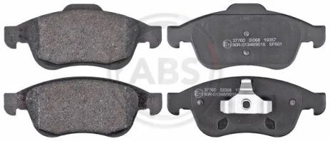 Комплект тормозных колодок DACIA DUSTER, RENAULT CLIO, RENAULT KAPTUR, A.B.S. (37760)