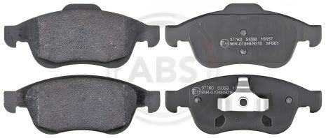Комплект колодок тормозной системы DACIA DUSTER, RENAULT CLIO, RENAULT KAPTUR, A.B.S. (37760) Комплект колодок тормозной системы DACIA DUSTER, RENAULT CLIO, RENAULT KAPTUR, A.B.S. (37760)