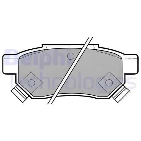 Тормозные колодки комплект ACURA TSX, MG EXPRESS, DELPHI (LP625) Тормозные колодки комплект ACURA TSX, MG EXPRESS, DELPHI (LP625)