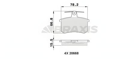 Тормозные колодки LANCIA THEMA, ALFA ROMEO, FIAT CROMA, BRAXIS (AA0334)