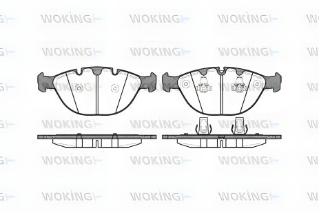 Гальмівні колодки для BMW X5 від WOKING (P858300) Гальмівні колодки для BMW X5 від WOKING (P858300)