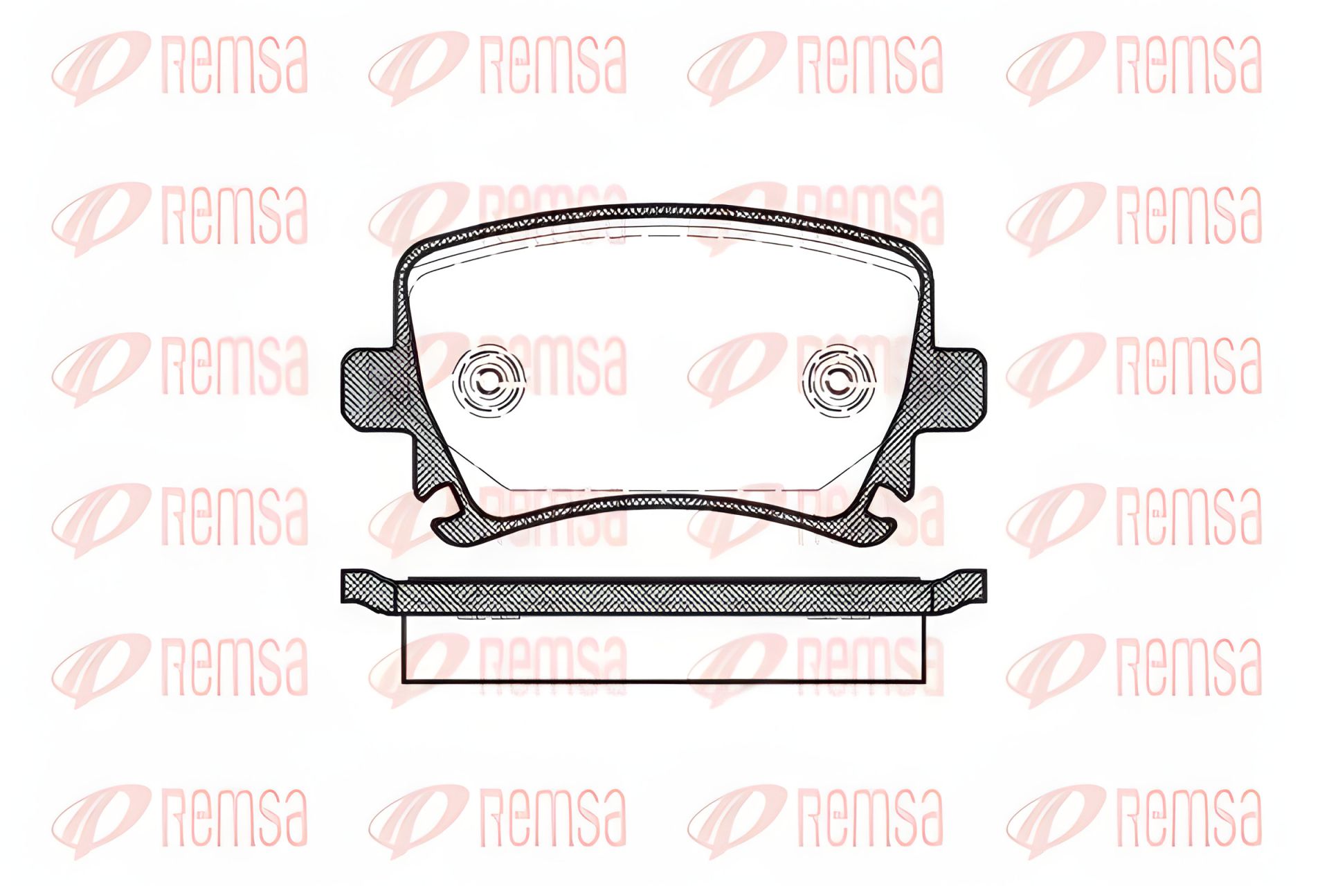 Гальмівних колодок комплект SEAT LEON, VW CC, SKODA OCTAVIA, REMSA (103100) Гальмівних колодок комплект SEAT LEON, VW CC, SKODA OCTAVIA, REMSA (103100)
