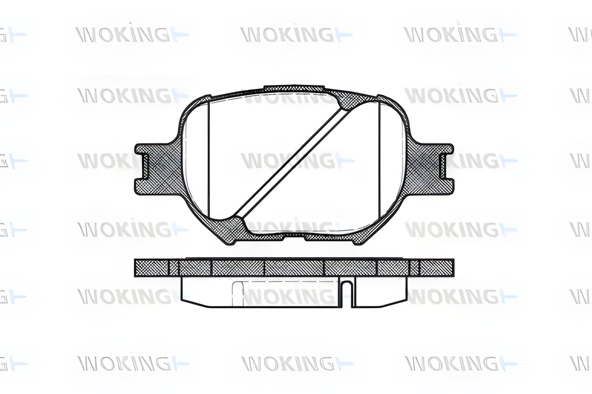 Гальмівних колодок комплект TOYOTA CROWN, TOYOTA COROLLA, TOYOTA CELICA, WOKING (P642300) Гальмівних колодок комплект TOYOTA CROWN, TOYOTA COROLLA, TOYOTA CELICA, WOKING (P642300)