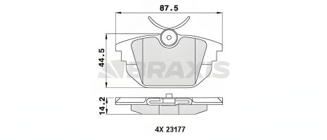 Комплект тормозных колодок для FIAT PUNTO, BRAXIS (AA0478) Комплект тормозных колодок для FIAT PUNTO, BRAXIS (AA0478)