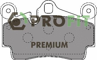 Комплект гальмівних колодок AUDI Q7, VW TOUAREG, PORSCHE CAYENNE, PROFIT (50051627)