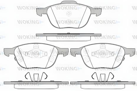 Гальмівні колодки для FORD FOCUS, FORD C-MAX, WOKING (P1182312) Гальмівні колодки для FORD FOCUS, FORD C-MAX, WOKING (P1182312)