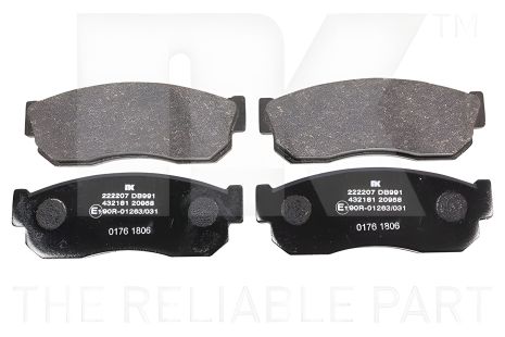 Тормозные колодки комплект для SUBARU LIBERO, NISSAN SUNNY, NISSAN CHERRY, NK (222207) Тормозные колодки комплект для SUBARU LIBERO, NISSAN SUNNY, NISSAN CHERRY, NK (222207)