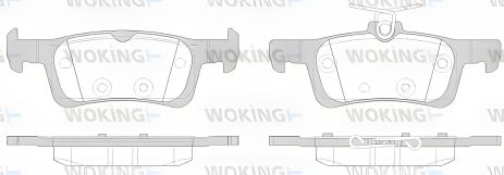 Комплект гальмівних колодок PEUGEOT 308, WOKING (P1463300) Комплект гальмівних колодок PEUGEOT 308, WOKING (P1463300)