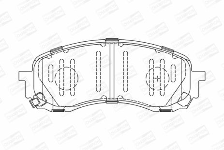 Комплект гальмівних колодок SUBARU IMPREZA, CHAMPION (572571CH)