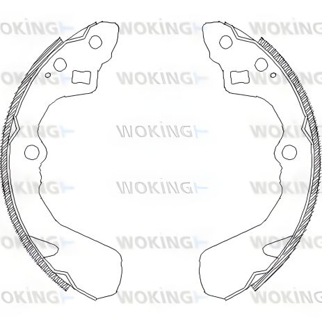 Комплект гальмівних колодок WOKING Z438600 для ROVER CITYROVER, SUBARU JUSTY, SUZUKI LIANA Комплект гальмівних колодок WOKING Z438600 для ROVER CITYROVER, SUBARU JUSTY, SUZUKI LIANA