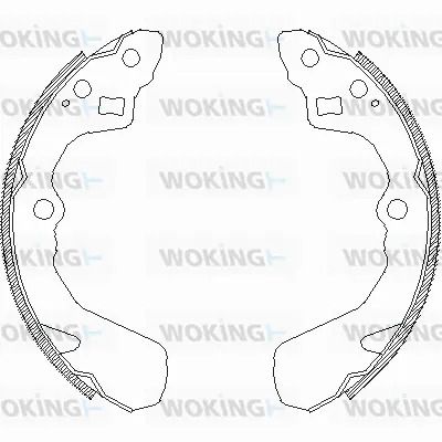 Комплект тормозных колодок ROVER CITYROVER, SUBARU JUSTY, SUZUKI LIANA, WOKING (Z438600)