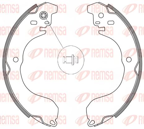 Комплект гальмівних колодок для DODGE AVENGER, JEEP PATRIOT, CHRYSLER SEBRING, REMSA (426500) Комплект гальмівних колодок для DODGE AVENGER, JEEP PATRIOT, CHRYSLER SEBRING, REMSA (426500)