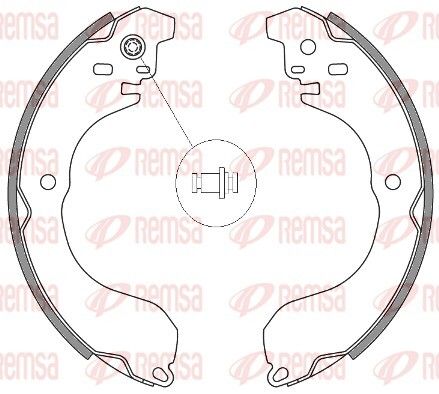 Комплект гальмівних колодок DODGE AVENGER, JEEP PATRIOT, CHRYSLER SEBRING, REMSA (426500) Комплект гальмівних колодок DODGE AVENGER, JEEP PATRIOT, CHRYSLER SEBRING, REMSA (426500)