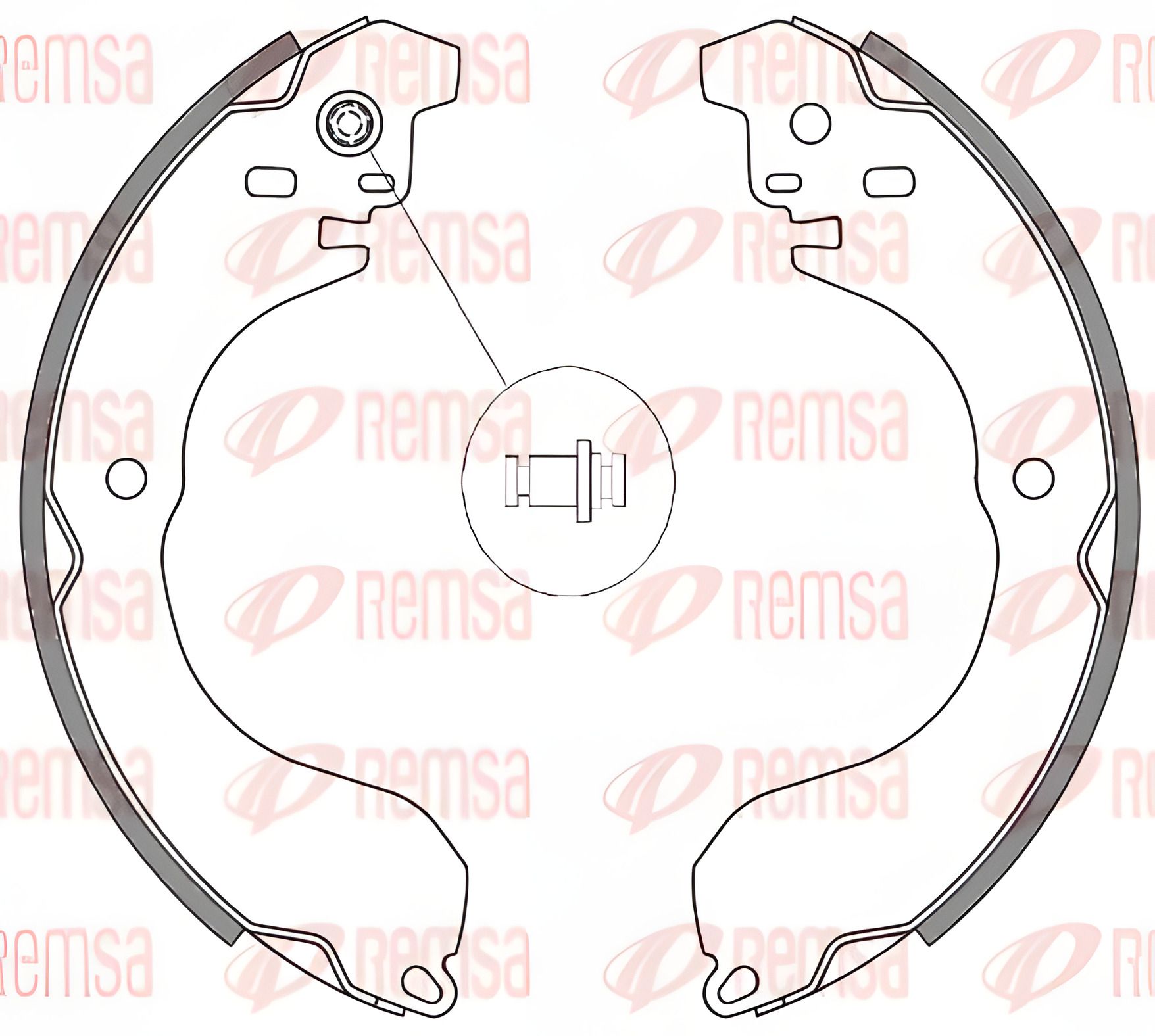 Комплект гальмівних колодок для DODGE AVENGER, JEEP PATRIOT, CHRYSLER SEBRING, REMSA (426500) Комплект гальмівних колодок для DODGE AVENGER, JEEP PATRIOT, CHRYSLER SEBRING, REMSA (426500)