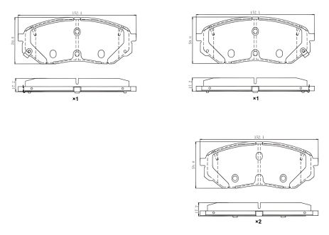 Гальмівні колодки FREMAX для HYUNDAI та KIA (FBP0006)