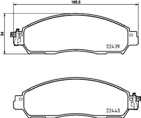 Комплект тормозных колодок SUZUKI LANDY, NISSAN SERENA, NISSAN LEAF, NISSHINBO (NP2106)