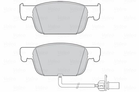 Комплект гальмівних колодок AUDI A4, AUDI A5, VALEO (302320)