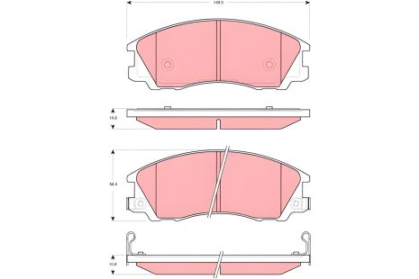 Гальмівні колодки комплект LANDWIND (JMC), HYUNDAI (HUATAI), LEXUS IS, TRW (GDB3299) Гальмівні колодки комплект LANDWIND (JMC), HYUNDAI (HUATAI), LEXUS IS, TRW (GDB3299)