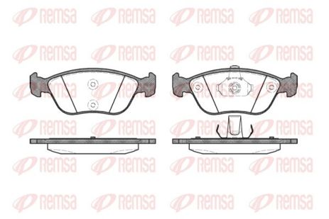 Комплект гальмівних колодок VOLVO 850, VOLVO C70, VOLVO S70, REMSA (072200)