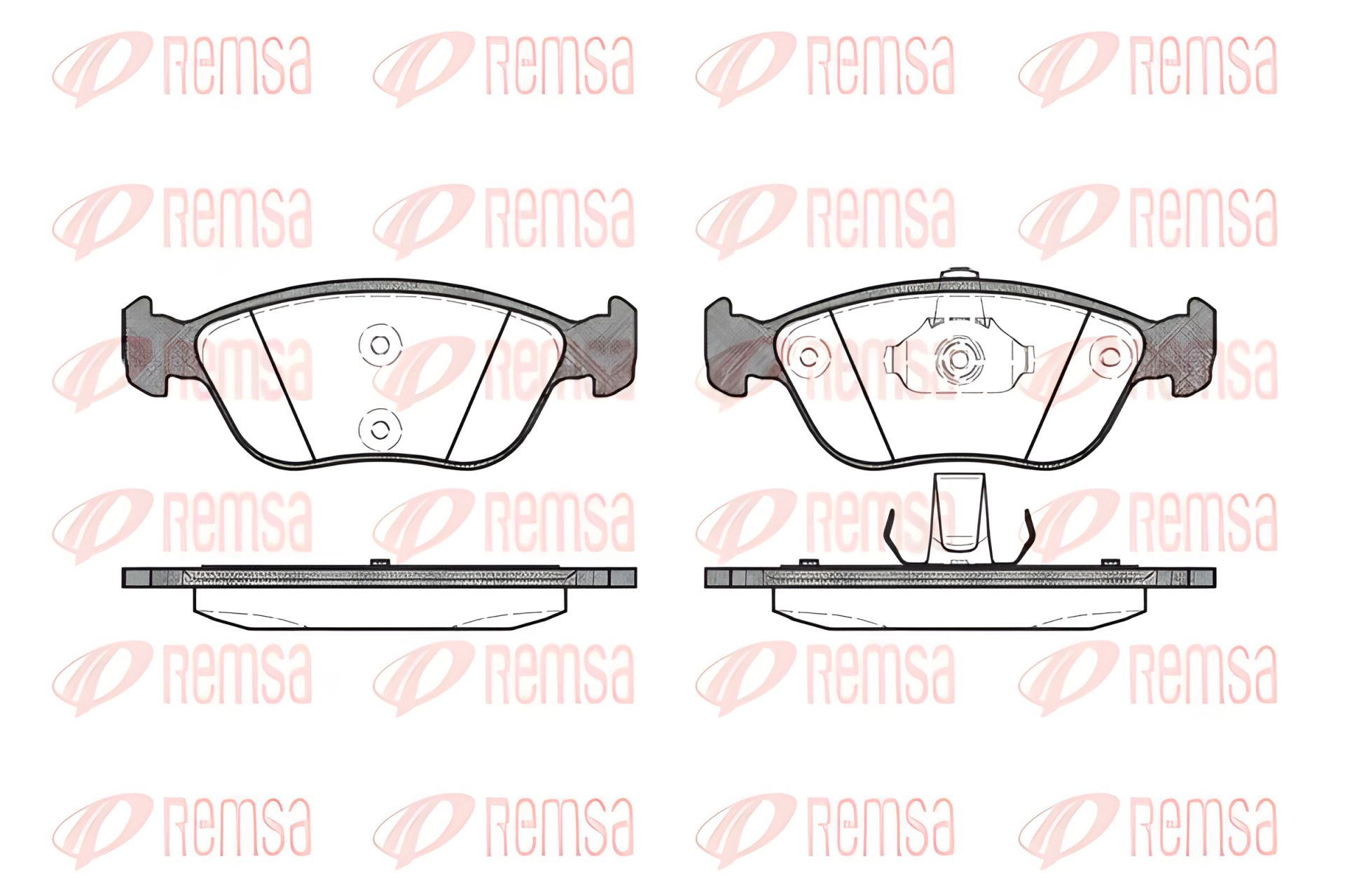 Набор тормозных колодок для VOLVO 850, VOLVO C70, VOLVO S70, REMSA (072200) Набор тормозных колодок для VOLVO 850, VOLVO C70, VOLVO S70, REMSA (072200)