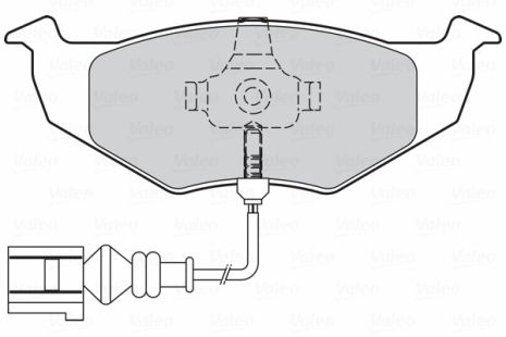 Комплект тормозных колодок для SKODA FABIA, VW POLO, VW LUPO, VALEO (301805)