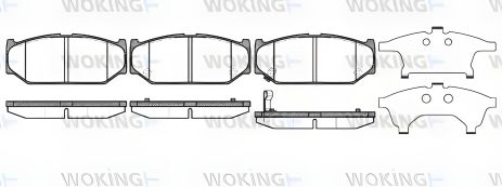 Тормозные колодки комплект CHANGAN CX20, SUZUKI (CHANGHE), SWIFT, WOKING (P1281311) Тормозные колодки комплект CHANGAN CX20, SUZUKI (CHANGHE), SWIFT, WOKING (P1281311)