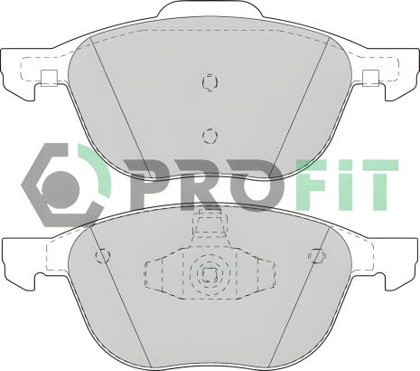 Гальмівних колодок комплект VOLVO C30, MAZDA 5, FORD GRAND, PROFIT (50001594)