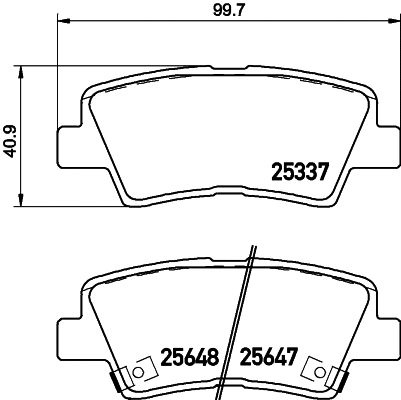 Комплект тормозных колодок SSANGYONG TIVOLI, KIA OPTIMA, HYUNDAI GRANDEUR, NISSHINBO (NP6036)