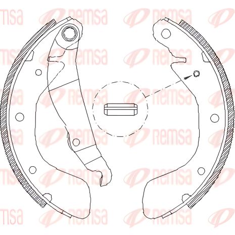 Тормозные колодки комплект FSO LANOS, CHEVROLET LANOS, DAEWOO TOSCA, REMSA (439800)