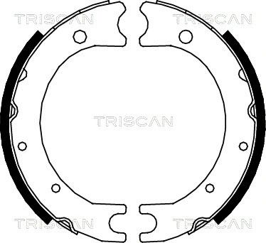 Комплект колодок гальма стоянки TOYOTA LAND СRUISER, TRISCAN (810013036)