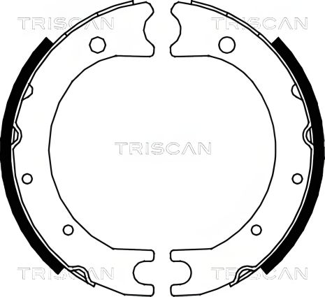Комплект колодок гальма стоянки для TOYOTA LAND CRUISER, TRISCAN (810013036)