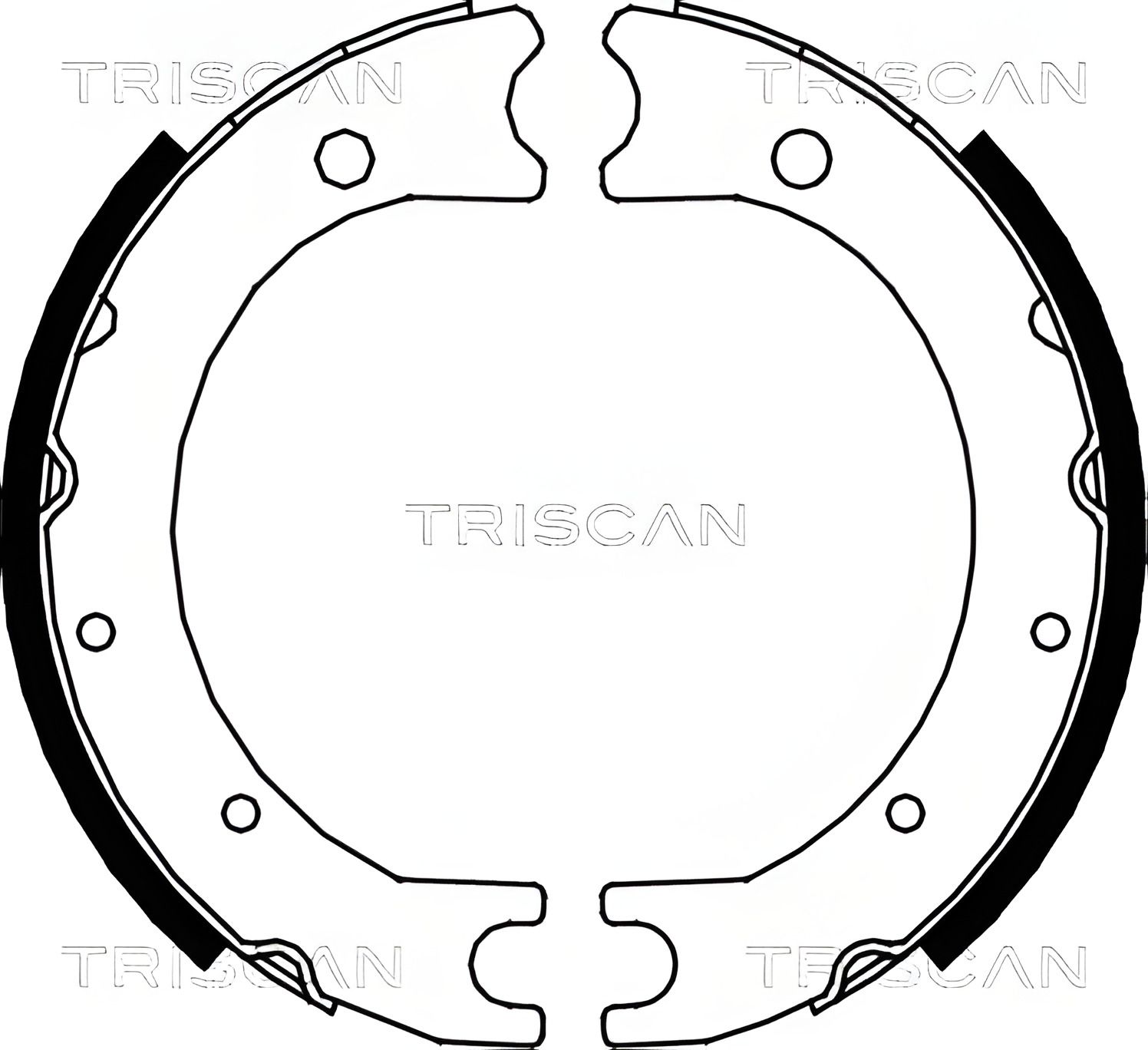 Комплект колодок гальма стоянки для TOYOTA LAND CRUISER, TRISCAN (810013036) Комплект колодок гальма стоянки для TOYOTA LAND CRUISER, TRISCAN (810013036)