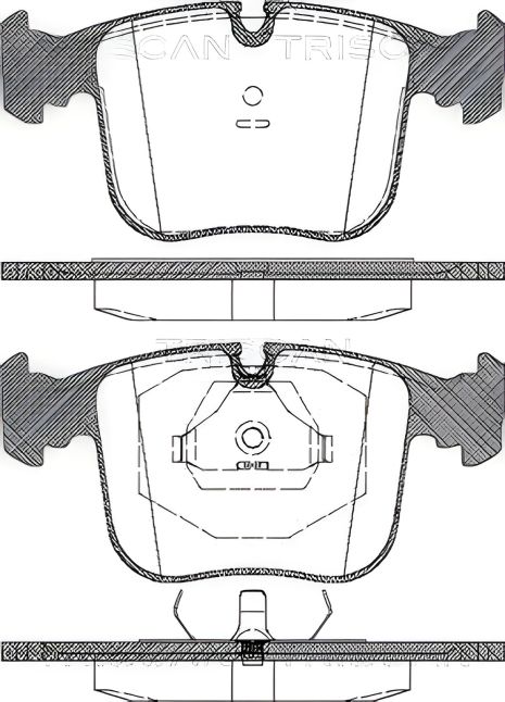 Гальмівних колодок комплект BMW 7, BMW 8, TRISCAN (811011012)