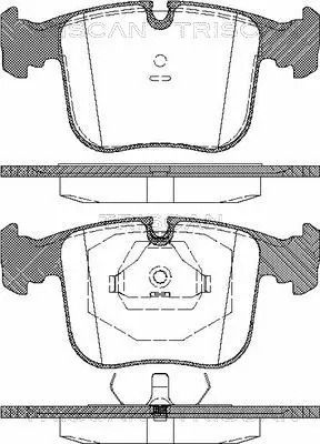 Комплект тормозных колодок BMW 7, BMW 8, TRISCAN (811011012)