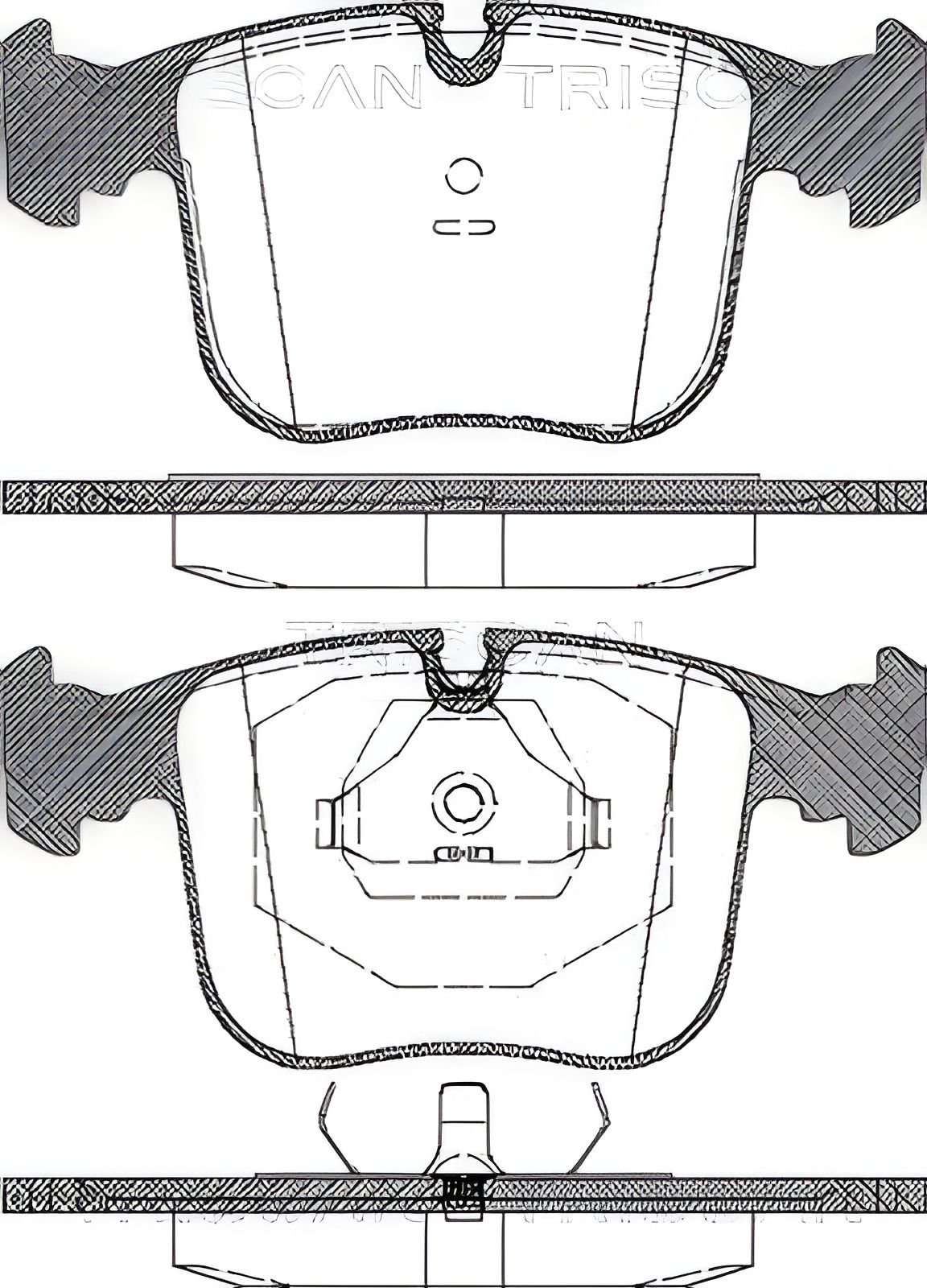 Гальмівних колодок комплект BMW 7, BMW 8, TRISCAN (811011012) Гальмівних колодок комплект BMW 7, BMW 8, TRISCAN (811011012)