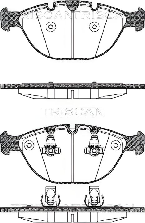Гальмівних колодок комплект BMW X5, TRISCAN (811011011) Гальмівних колодок комплект BMW X5, TRISCAN (811011011)