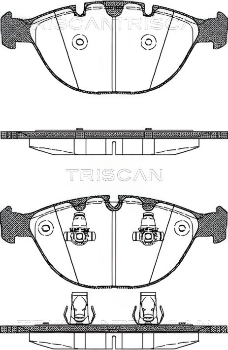 Гальмівних колодок комплект BMW X5, TRISCAN (811011011)