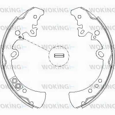 Комплект тормозных колодок TOYOTA HILUX, WOKING (Z421800)